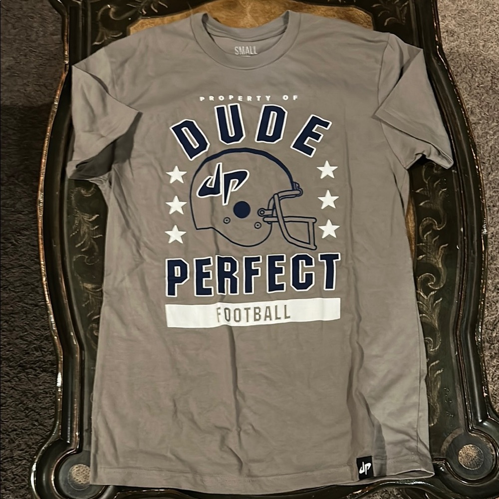 Gray Football T-Shirt